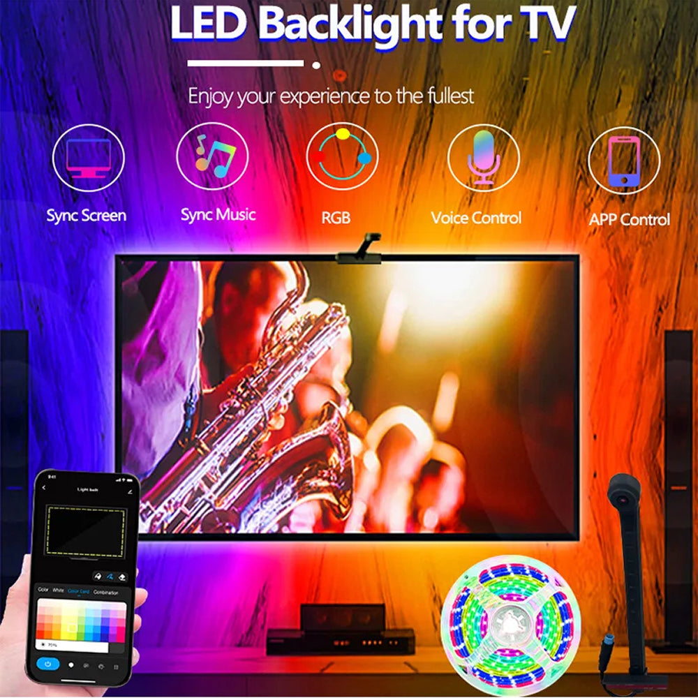 StripiQo Smart TV Backlight with Real-Time Camera Sync