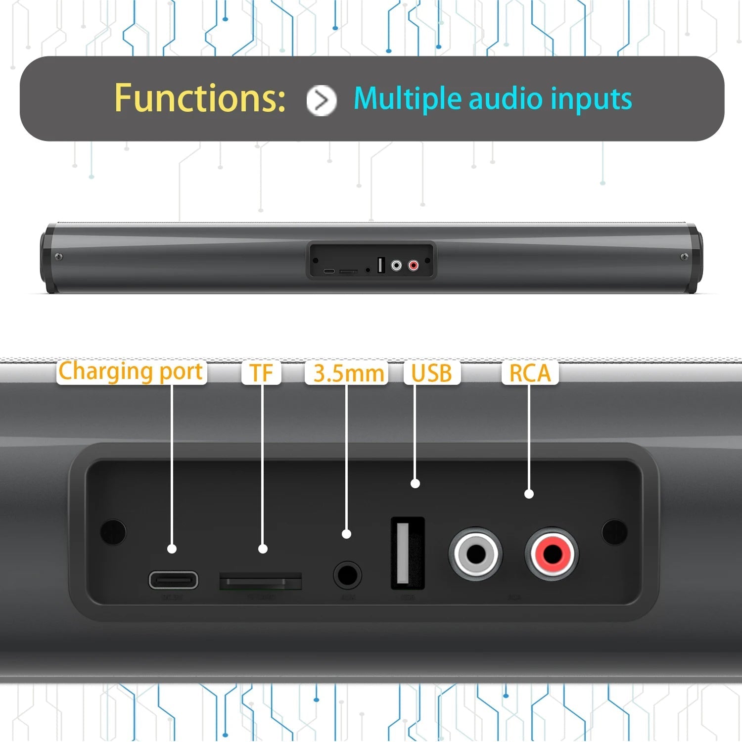 Subarytal Soundbar With Subwoofer