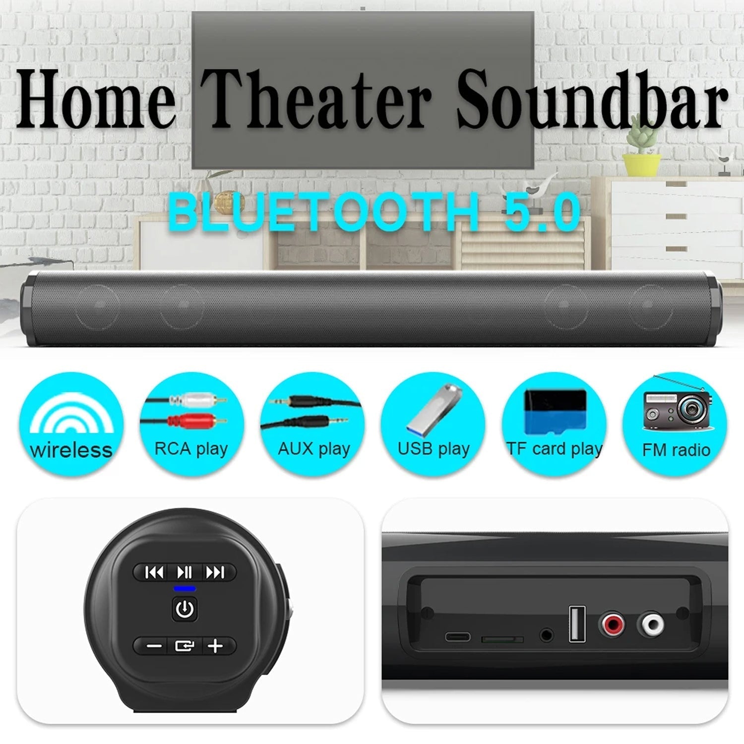 Subarytal Soundbar With Subwoofer