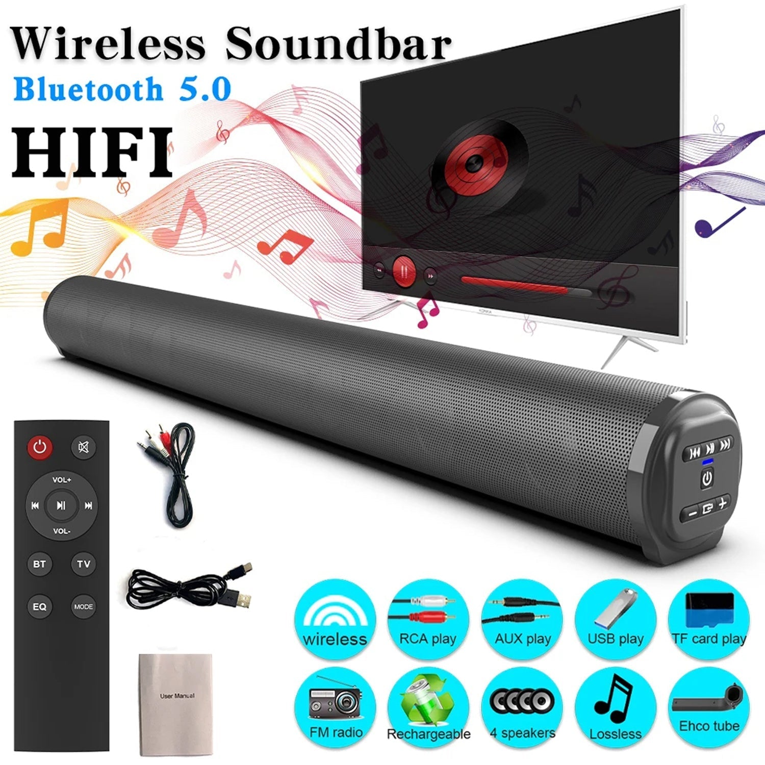 Subarytal Soundbar With Subwoofer