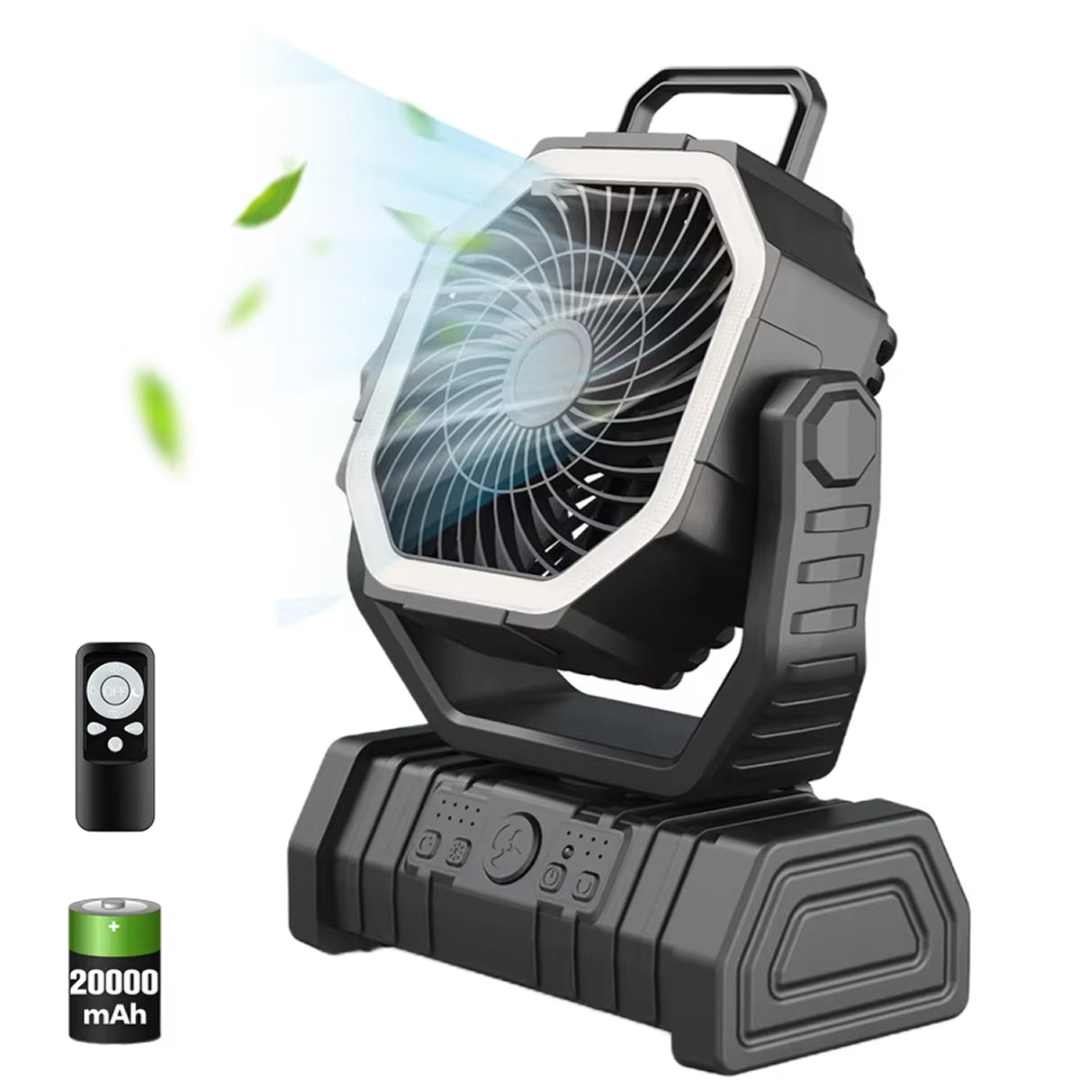 SylvanFan 3-in-1 Camping Fan with 20000mAh Power Bank and LED Light