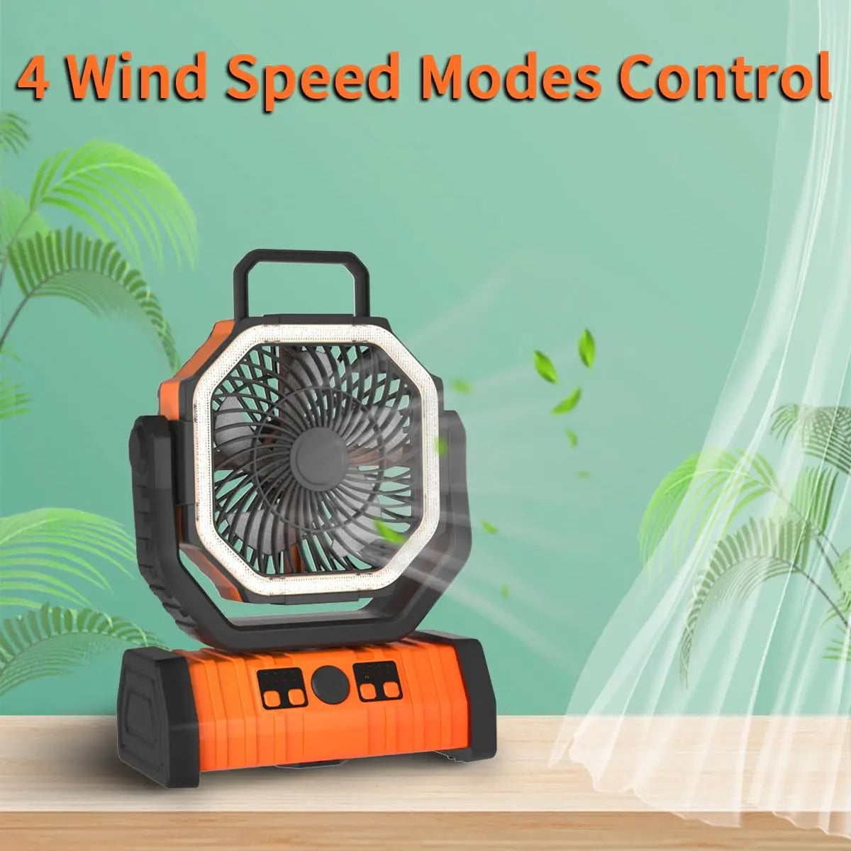 SylvanFan 3-in-1 Camping Fan with 20000mAh Power Bank and LED Light