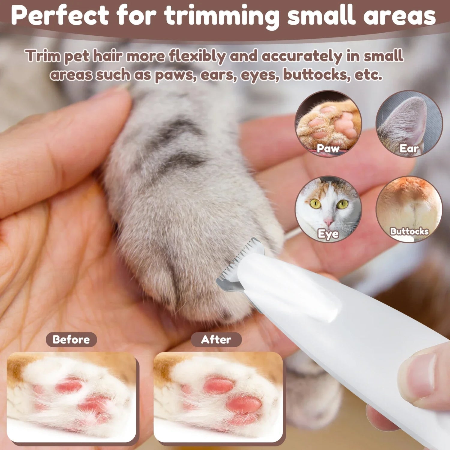Tailseew LED Pet Nail Trimmer & Dog Paw Trimmer