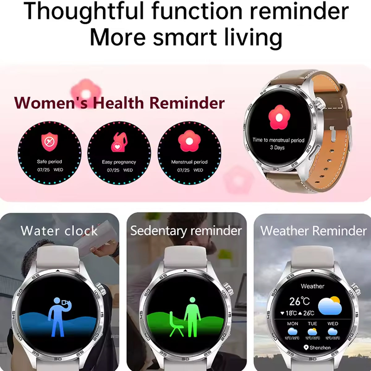 TempoJolie Rugged GPS Hiking Smartwatch with Bluetooth Calling