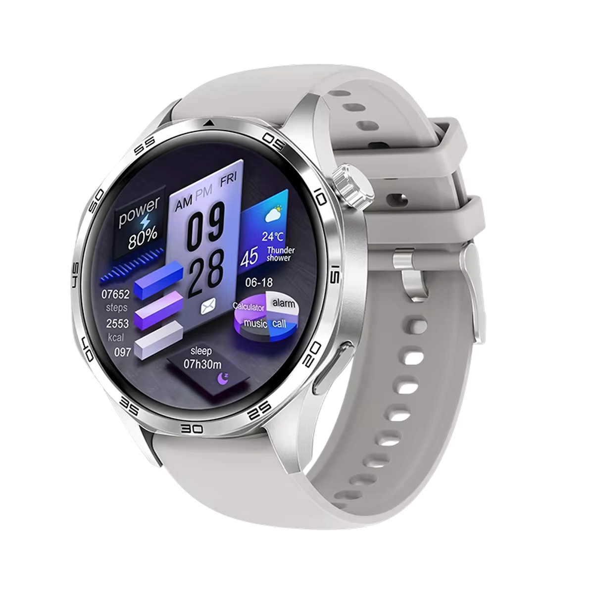TempoJolie Rugged GPS Hiking Smartwatch with Bluetooth Calling