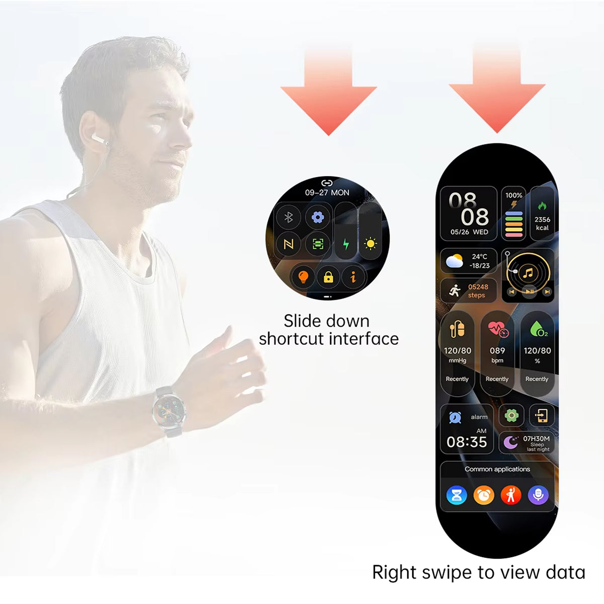 TempoJolie Rugged GPS Hiking Smartwatch with Bluetooth Calling