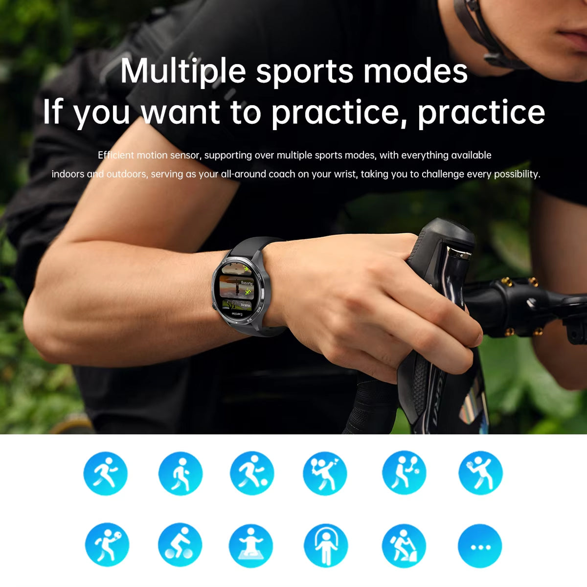 TempoJolie Rugged GPS Hiking Smartwatch with Bluetooth Calling