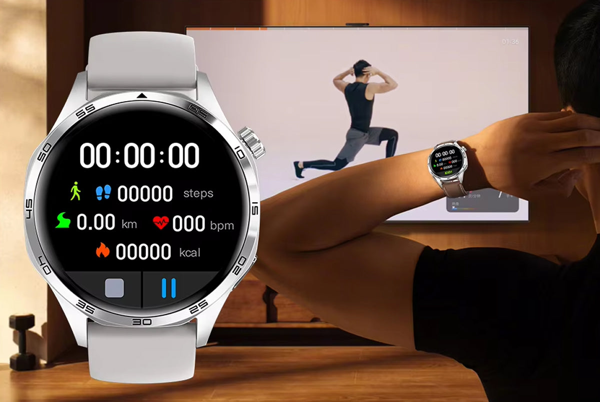 TempoJolie Rugged GPS Hiking Smartwatch with Bluetooth Calling