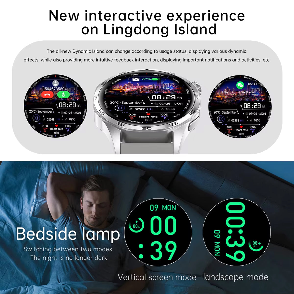 TempoJolie Rugged GPS Hiking Smartwatch with Bluetooth Calling