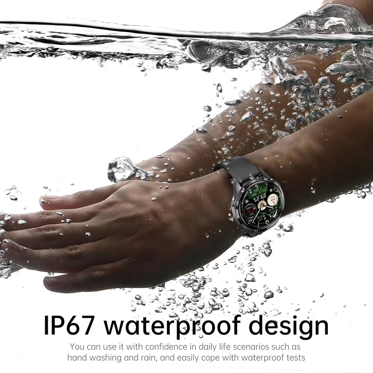 TempoJolie Rugged GPS Hiking Smartwatch with Bluetooth Calling