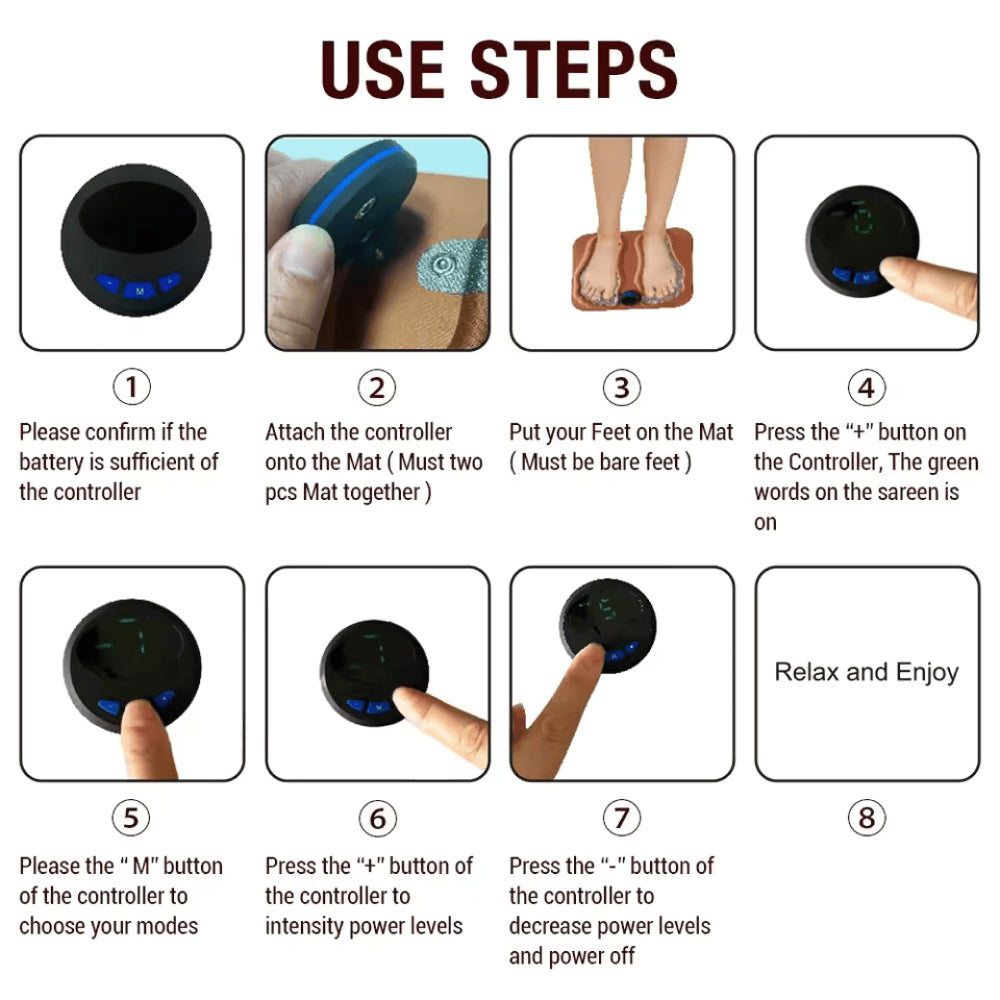 TinkoLix Foldable EMS Electric Foot Massager UK