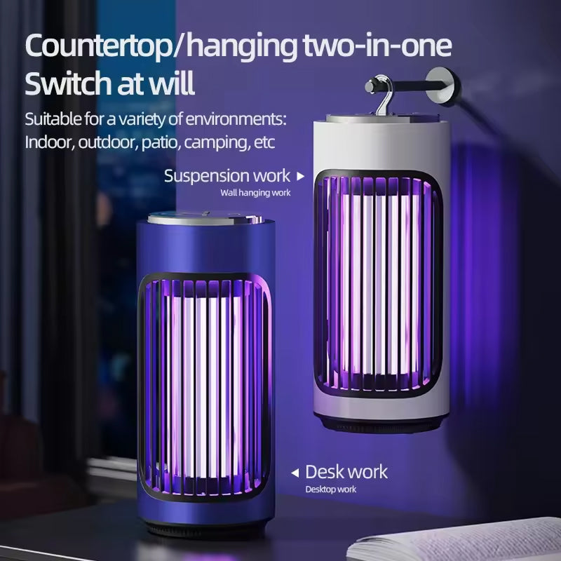 Trapiflix Portable 360 UV Light Bug Zapper and Insect Eliminator