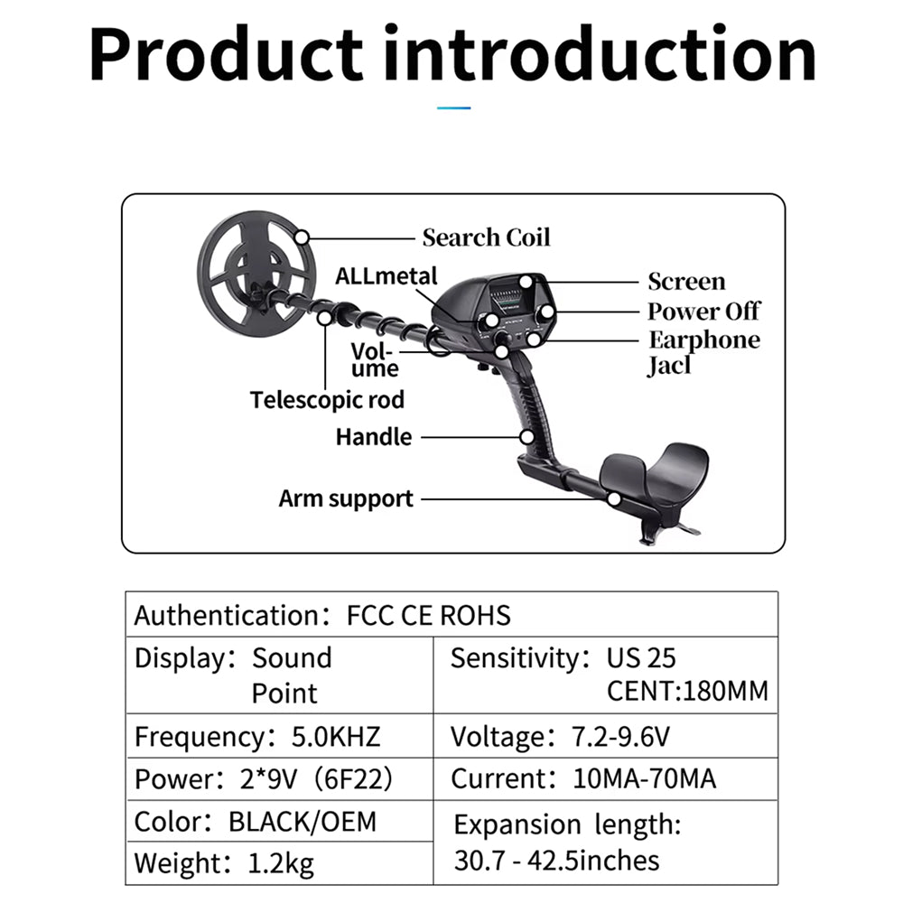 Kylodex Waterproof Metal Detector Kit for Beginners