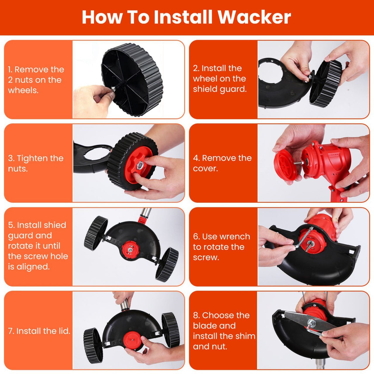 Yardex Wheeled Cordless Weed Eater & 800W Brush Cutter