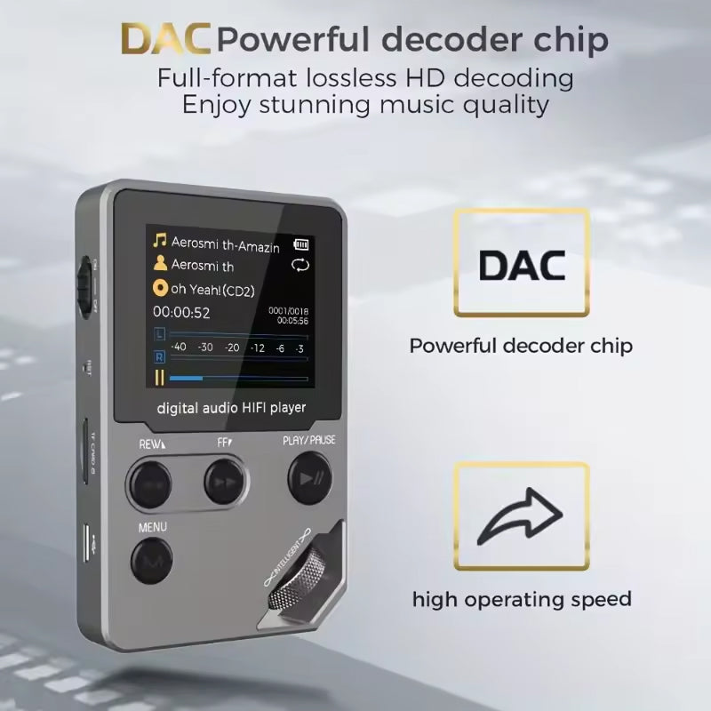 TuneZimp: Distraction-Free Simple MP3 Player with 50-Hour Battery