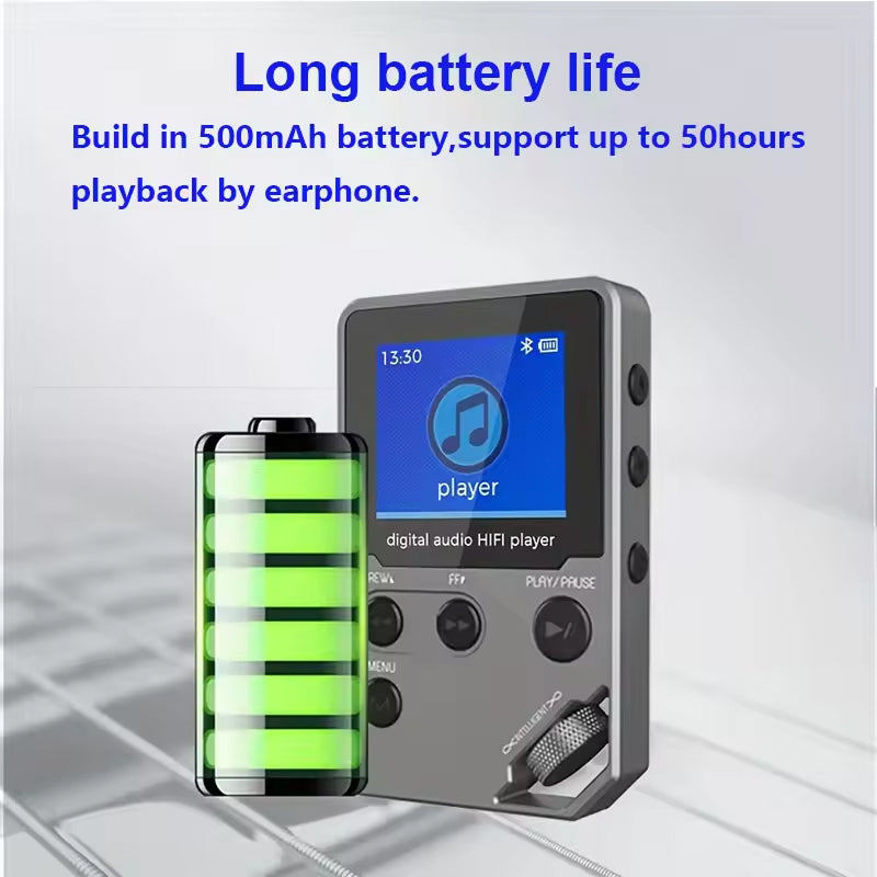 TuneZimp: Distraction-Free Simple MP3 Player with 50-Hour Battery