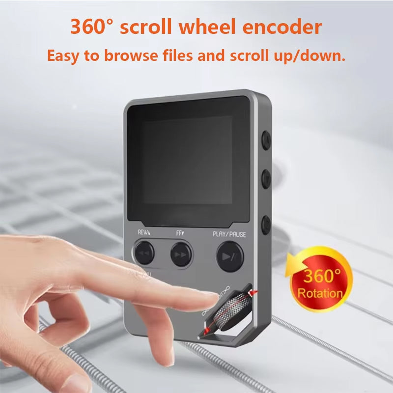 TuneZimp: Distraction-Free Simple MP3 Player with 50-Hour Battery