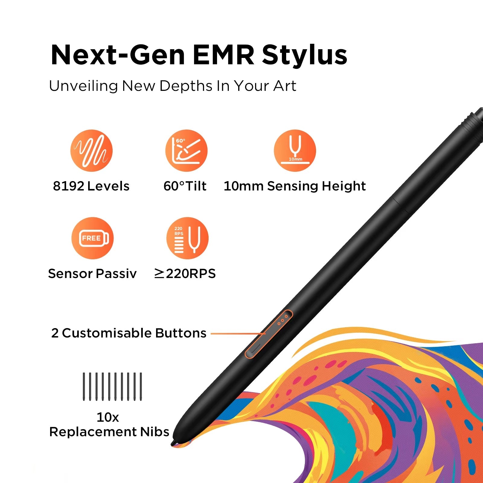 VangoRyx Professional Drawing Tablet with 16K Pressure Levels