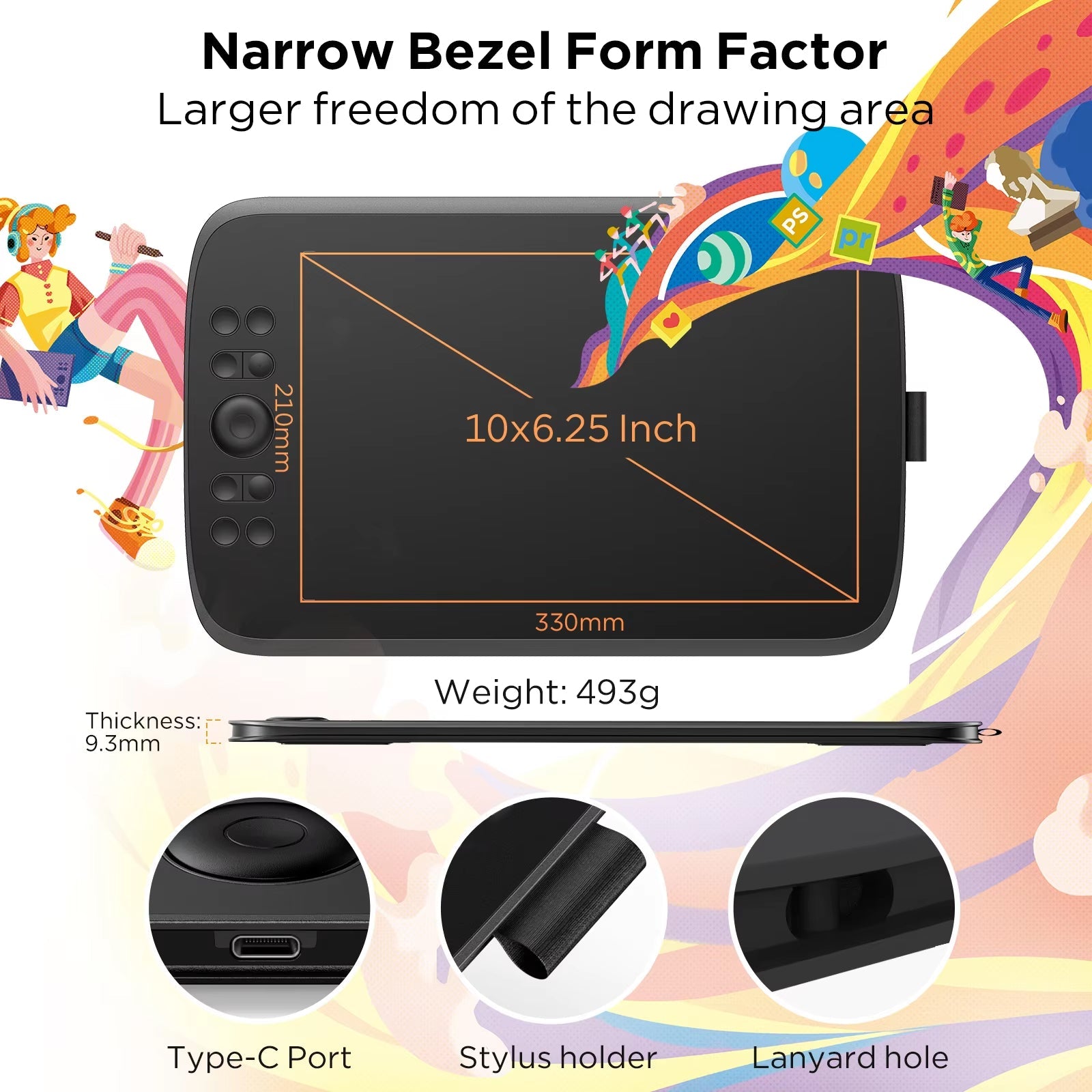 VangoRyx Professional Drawing Tablet with 16K Pressure Levels