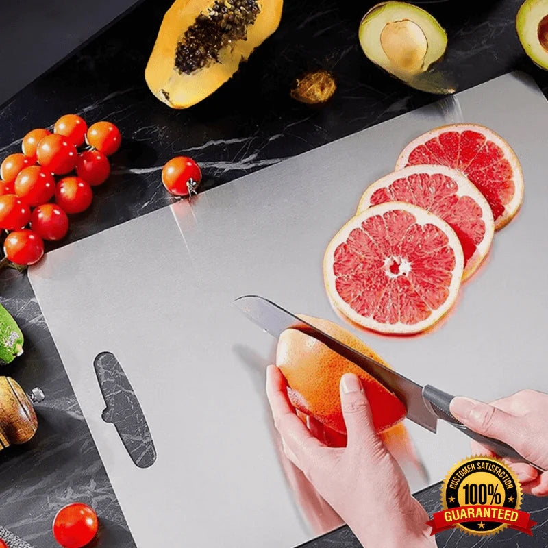 VediBocut Solid Titanium Cutting Board | Rapid Defrost & Antibacterial