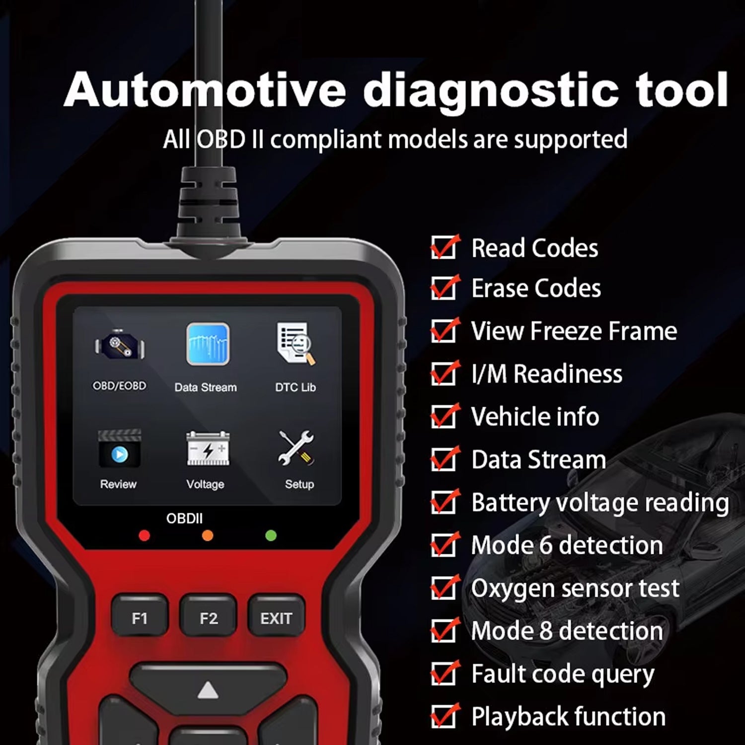 VeloApex OBD2 Scanner - Professional Car Diagnostic Tool