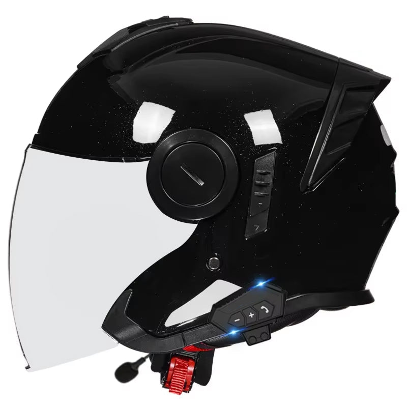 VeloComi Bluetooth Motorcycle Helmet - 3C Certified Safety & 800m Intercom