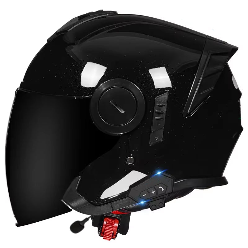 VeloComi Bluetooth Motorcycle Helmet - 3C Certified Safety & 800m Intercom