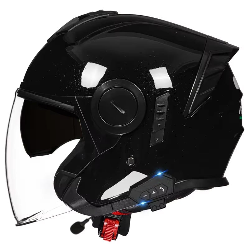 VeloComi Bluetooth Motorcycle Helmet - 3C Certified Safety & 800m Intercom