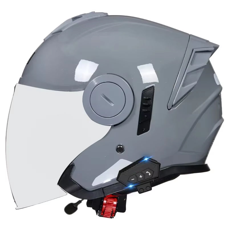 VeloComi Bluetooth Motorcycle Helmet - 3C Certified Safety & 800m Intercom