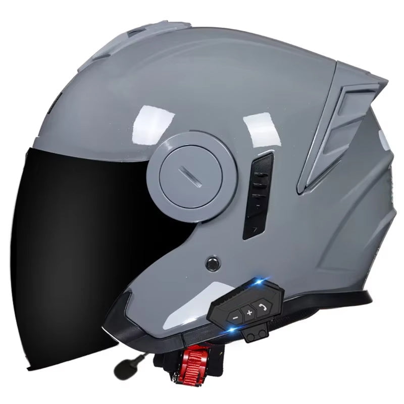 VeloComi Bluetooth Motorcycle Helmet - 3C Certified Safety & 800m Intercom