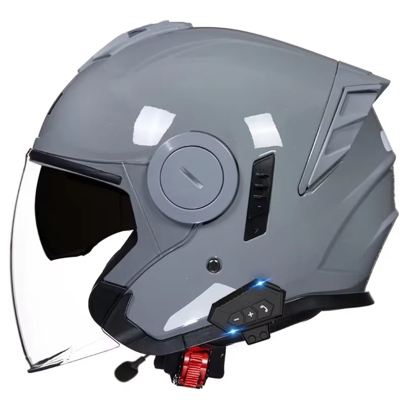 VeloComi Bluetooth Motorcycle Helmet - 3C Certified Safety & 800m Intercom
