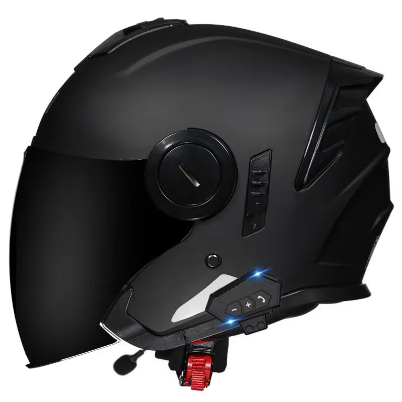 VeloComi Bluetooth Motorcycle Helmet - 3C Certified Safety & 800m Intercom