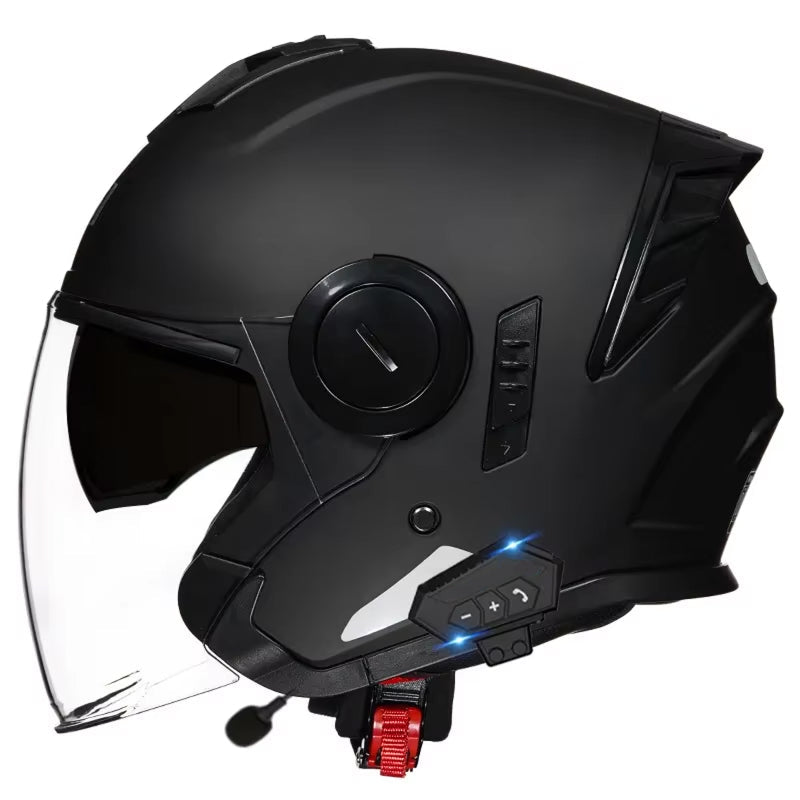 VeloComi Bluetooth Motorcycle Helmet - 3C Certified Safety & 800m Intercom