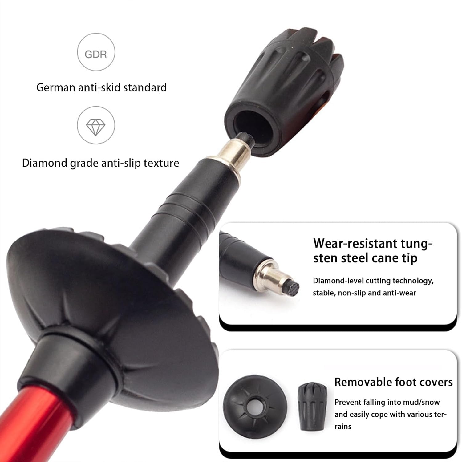 VertoTrek Collapsible Hiking Poles