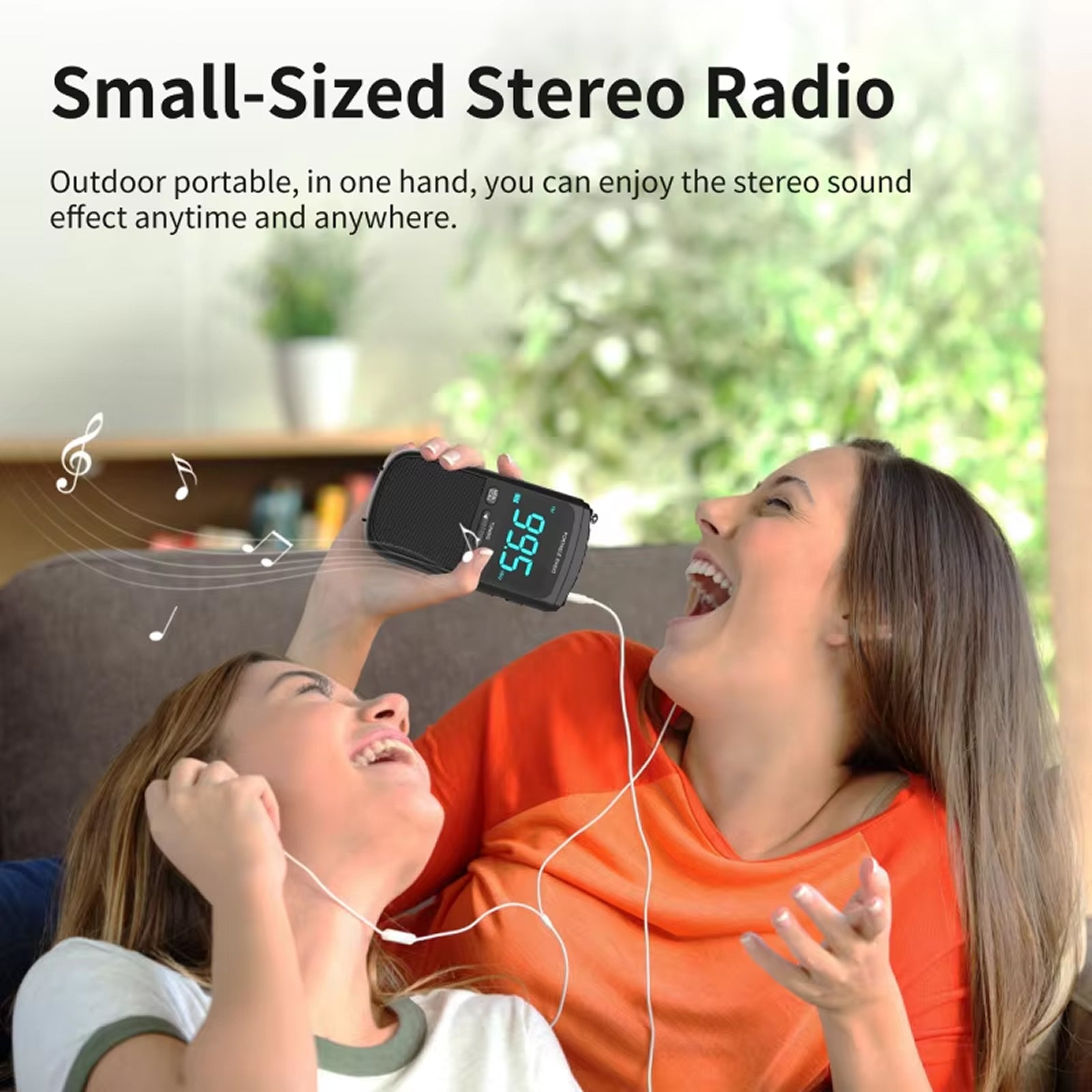 VibeOnic Portable AM/FM Emergency Radio with 10HR Battery