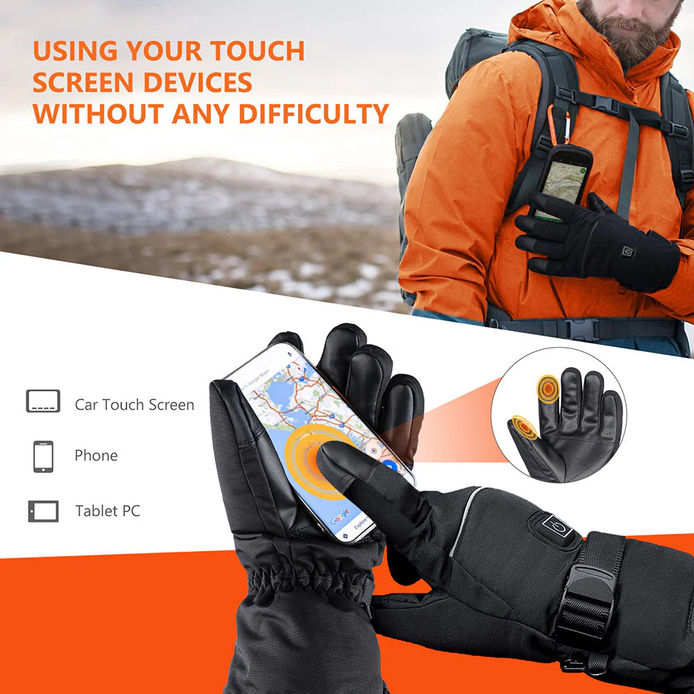 VolcaPox Heated Gloves | 10-Hour Winter Warmth & Touchscreen Support
