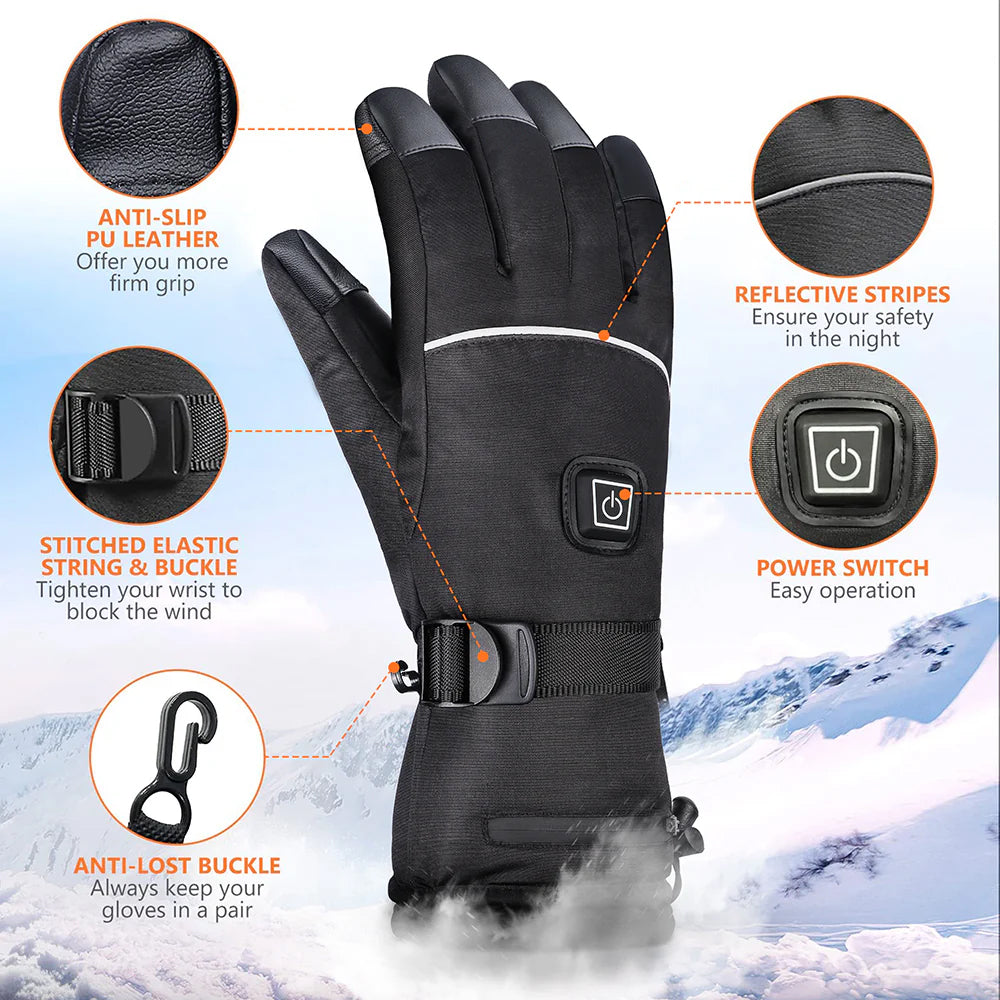 VolcaPox Heated Gloves | 10-Hour Winter Warmth & Touchscreen Support