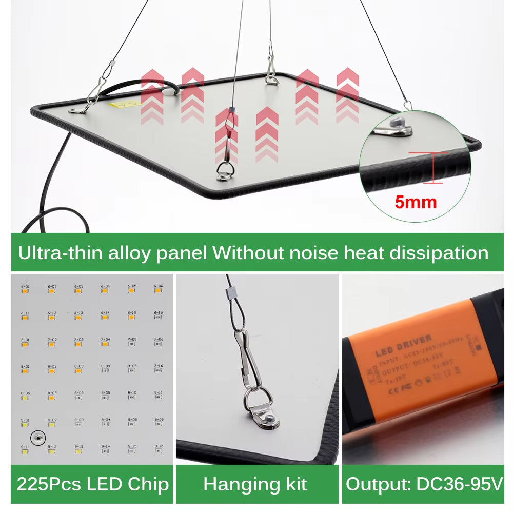 VoraLumi Full Spectrum LED Grow Light for Seedlings and Indoor Plants