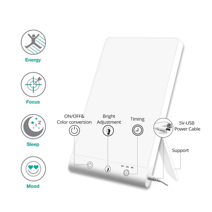Vyloxak 12,000 Lux SAD Light Therapy Lamp for Winter Blues
