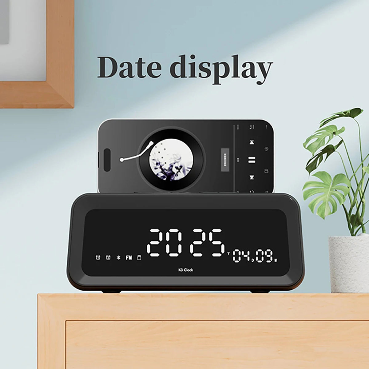 WakeTunex Smart Alarm Clock Radio with Hi-Fi Bluetooth Speaker