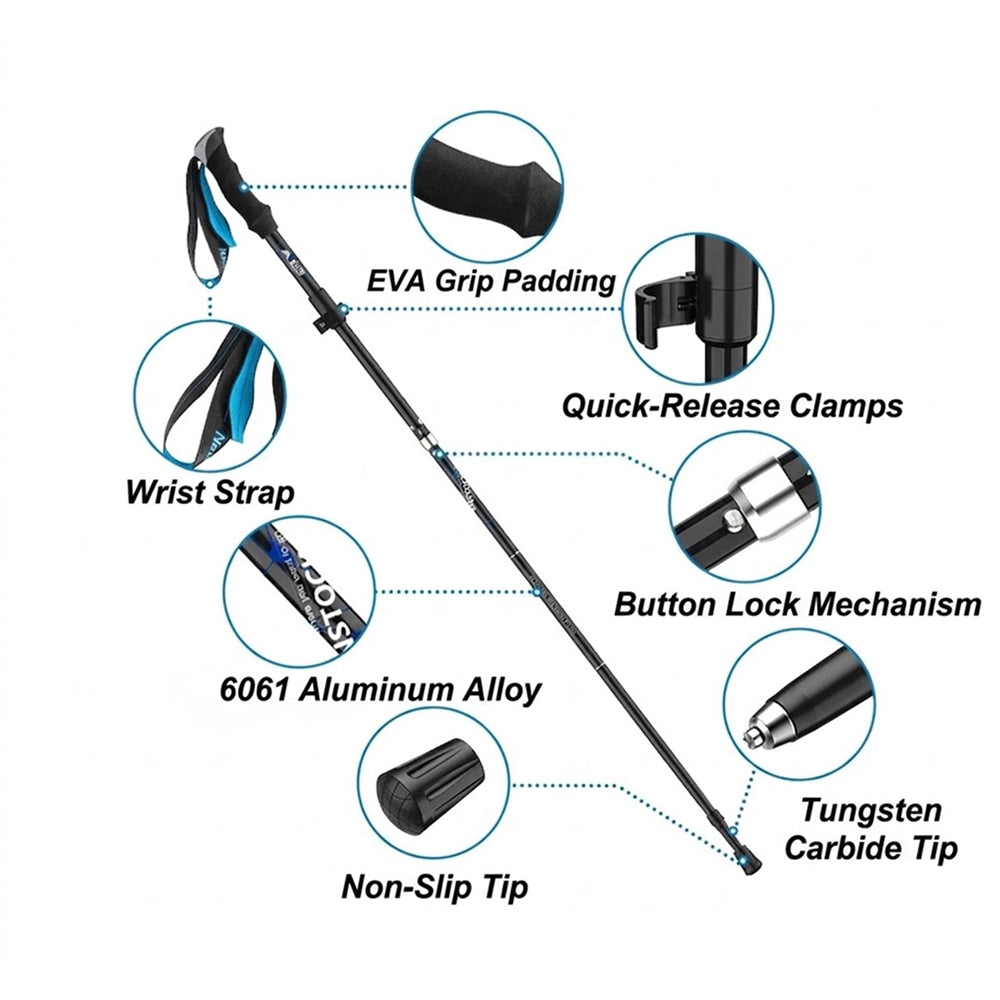 WalkiPole Collapsible Trekking Poles