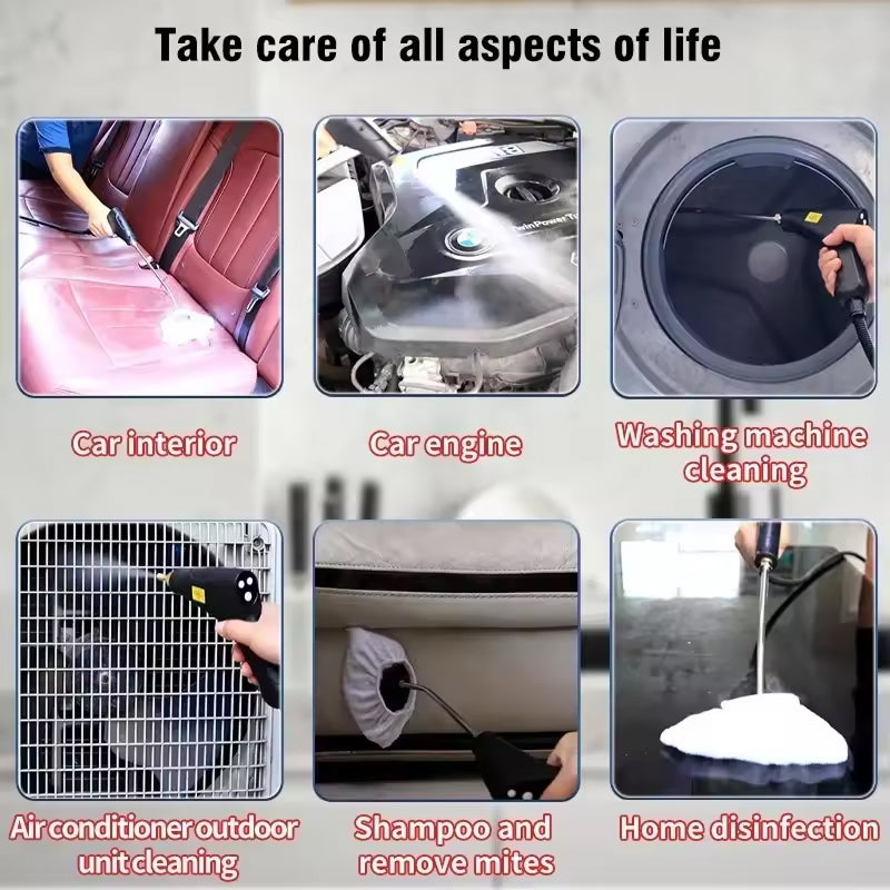 WashySy 2500W High Pressure Handheld Steam Cleaner