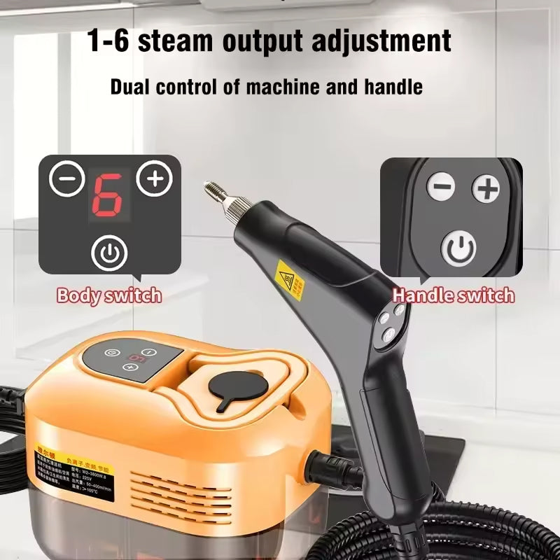 WashySy 2500W High Pressure Handheld Steam Cleaner
