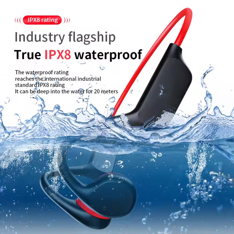 WavxBuds IPX8 Waterproof Bone Conduction Headphones