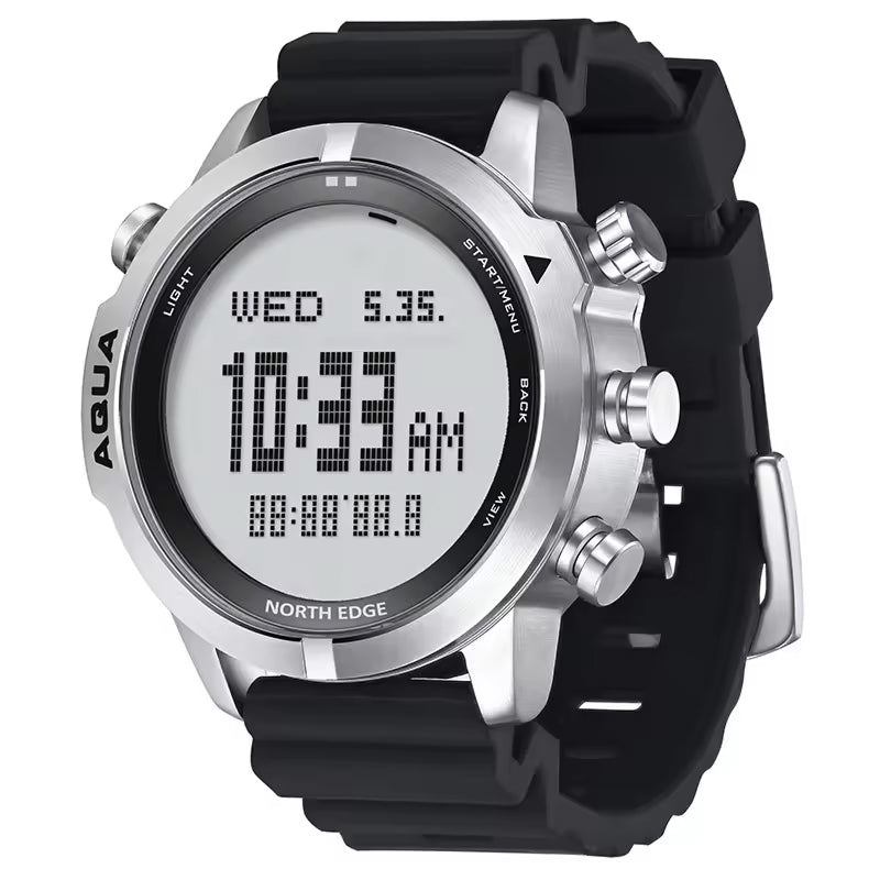 WavyTimer Professional Dive Computer & Stainless Steel Timepiece