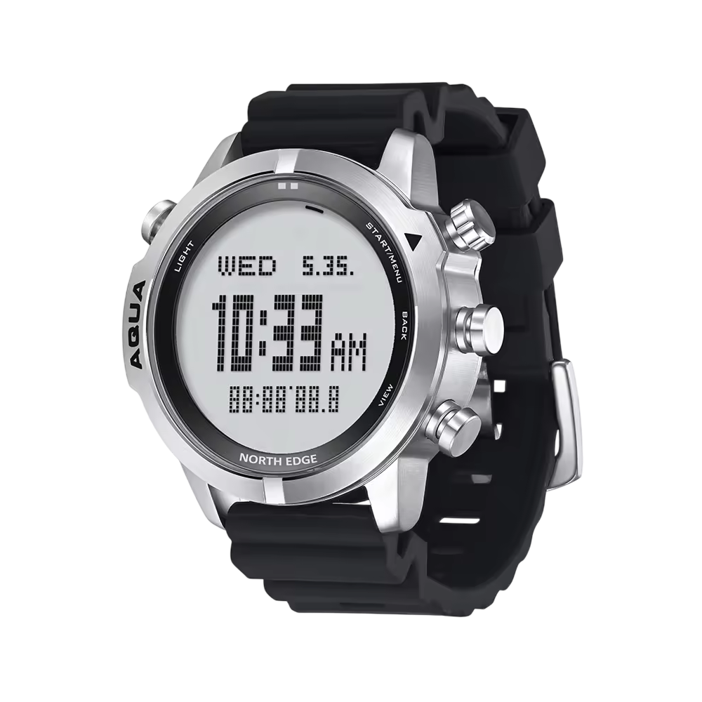 WavyTimer Professional Dive Computer & Stainless Steel Timepiece