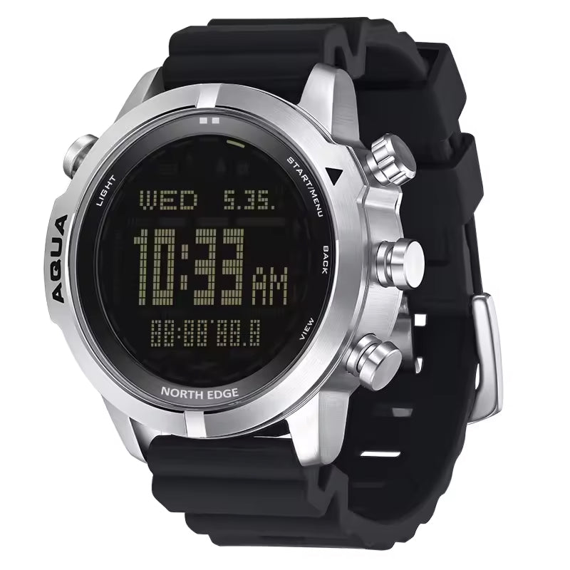 WavyTimer Professional Dive Computer & Stainless Steel Timepiece