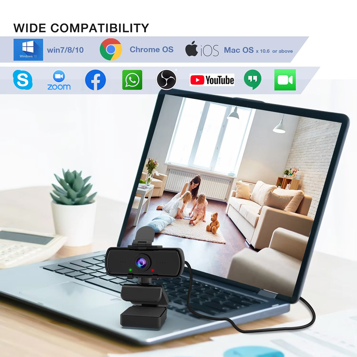 WeStrepot 1440p HD Professional Streaming Webcam