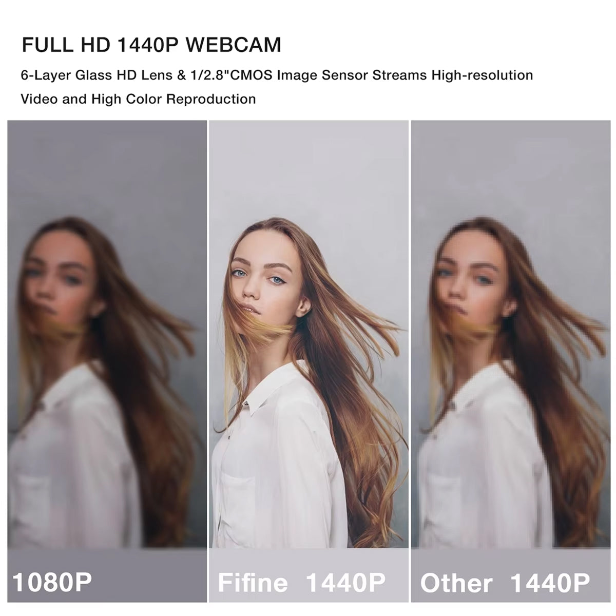 WeStrepot 1440p HD Professional Streaming Webcam