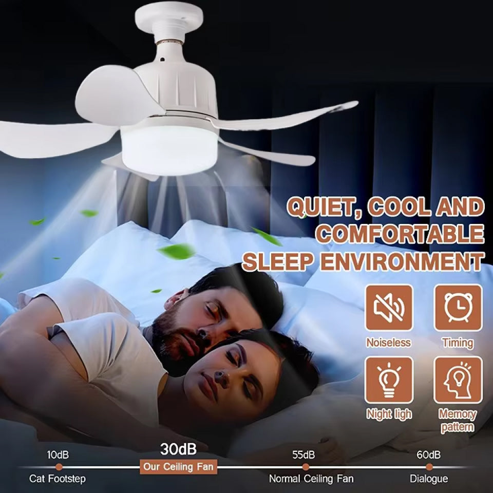 WhireeLux Socket Fan Light